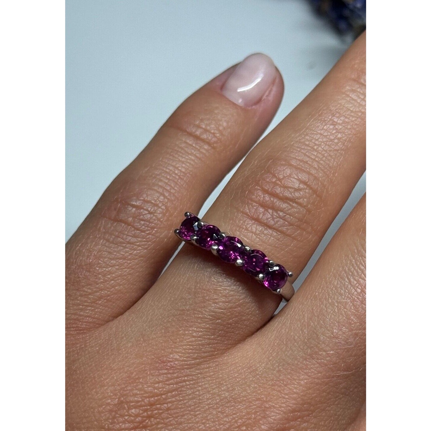 925 STERLING SILVER SPINEL RING SIZE 7