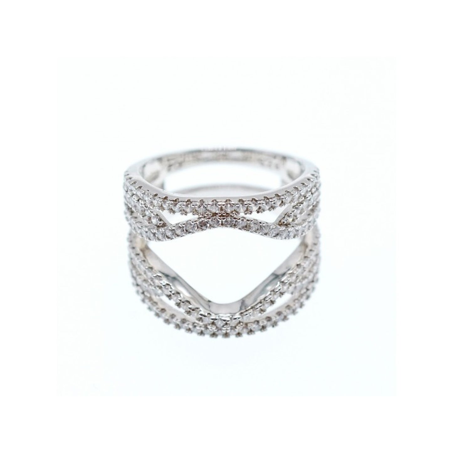 925 STERLING SILVER CZ RING SIZE 6.5