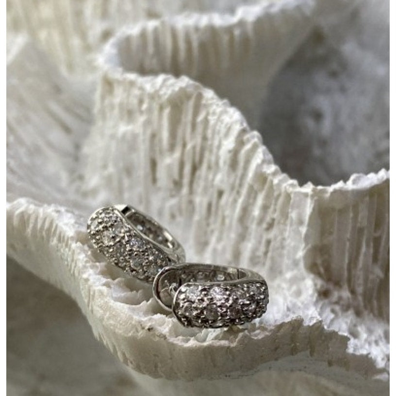 925 Sterling Silver CZ Earrings