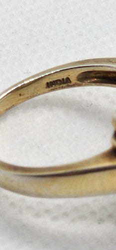 925 Sterling Silver With Quartz & Helidor Ring Size 9.5
