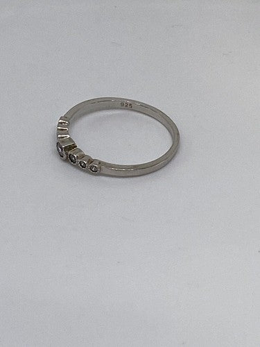 925 Sterling Silver CZ Ring Size 10