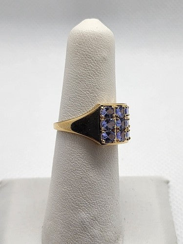 14K Yellow Gold & Tanzanite Ring Size 5.5