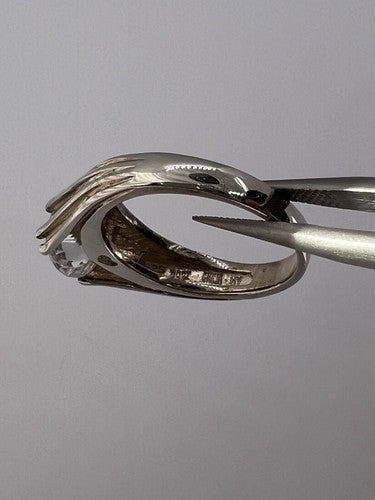 925 Sterling Silver & CZ Ring Size 6.5