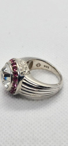 925 Sterling Silver CZ Ring Size 7
