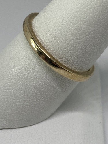 925 Sterling Silver Vermeil Band Ring Size 7.75