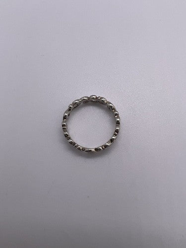 925 Sterling Silver Wave Band Ring Size 8