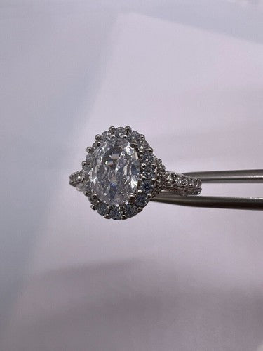 925 Sterling Silver CZ Ring Size 5.5