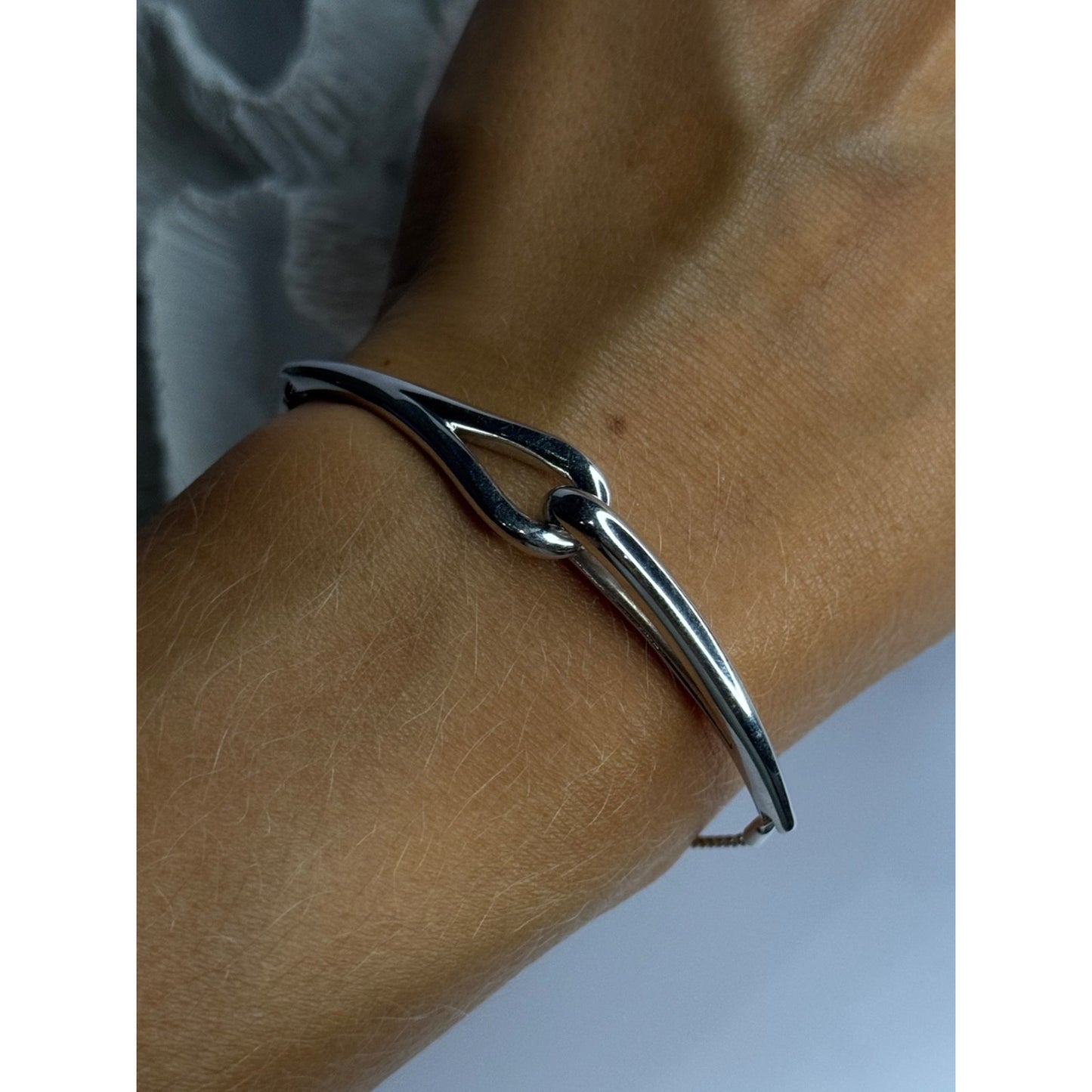 ELEGANT 925 STERLING SILVER BRACELET SIZABLE