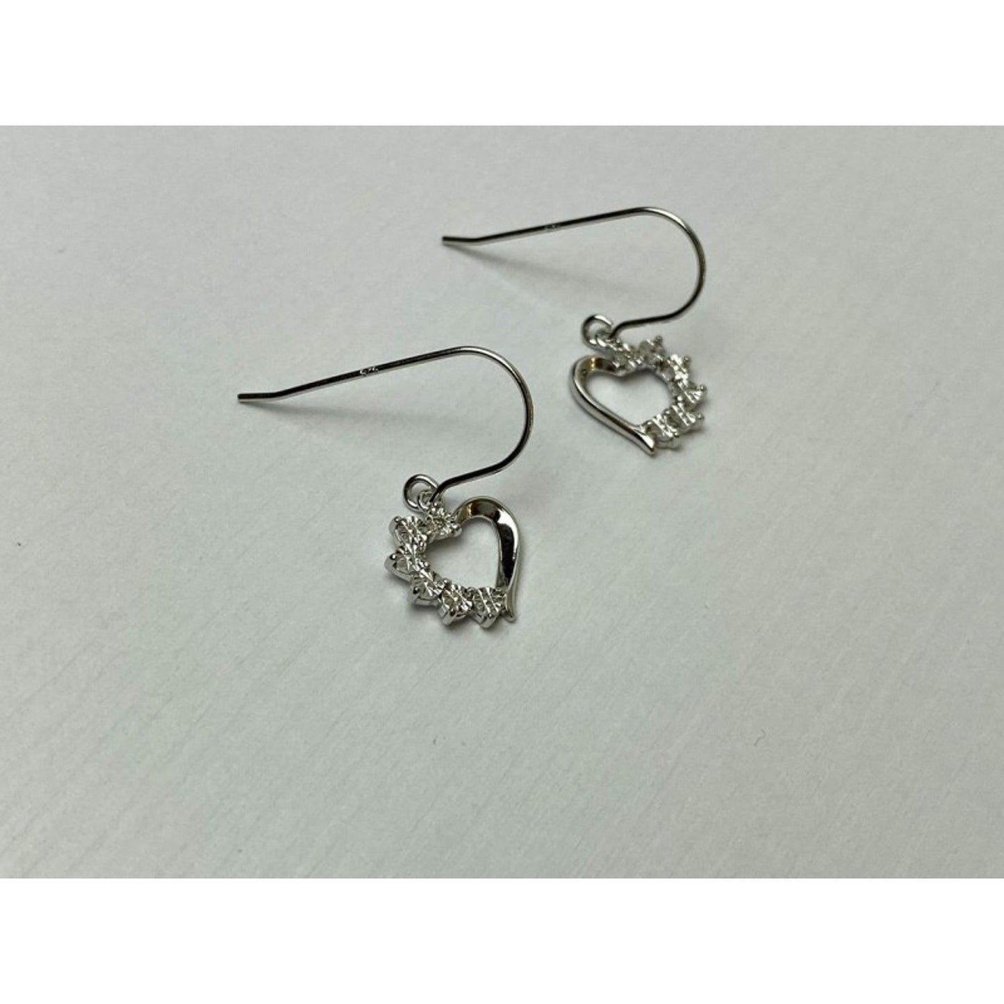 925 Sterling Silver "Hearts" Earrings