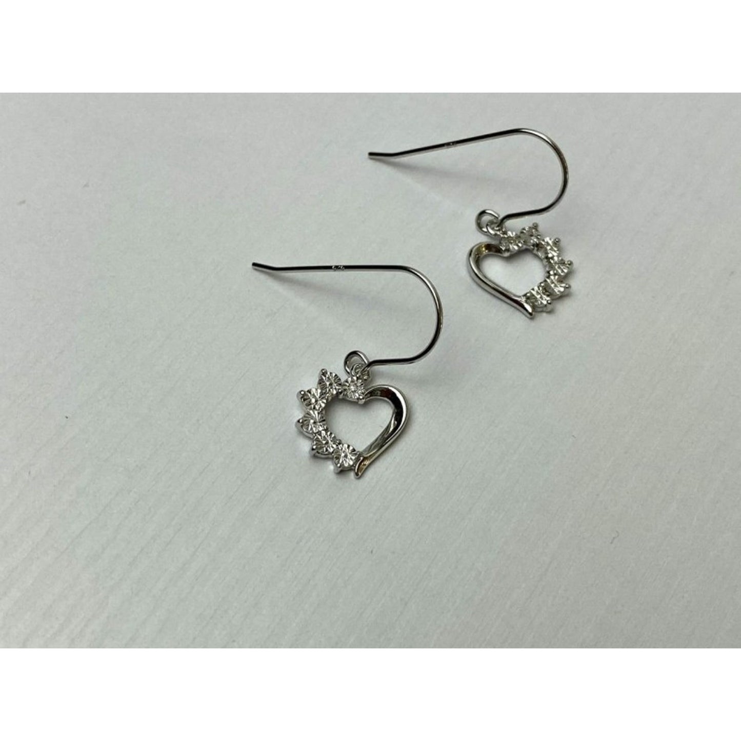 925 Sterling Silver "Hearts" Earrings