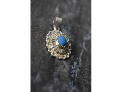 925 Sterling Silver Turquoise Pendant