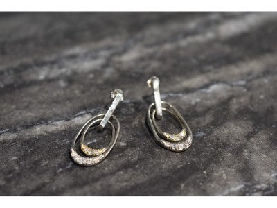 925 Sterling Silver CZ Stud Earrings