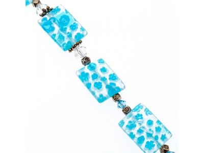 925 Sterling Silver Jewelry Glass Bracelet