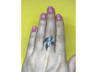 Vintage 925 Sterling Siamese Silver Ring Size 7.5