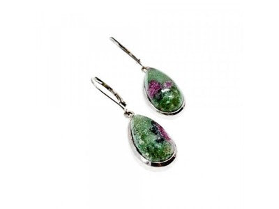 925 Sterling Silver Multicolor Jasper Earrings