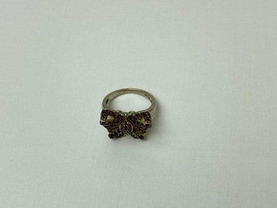 925 Sterling Silver Iolite & Pink Topaz "Butterfly" Ring Size 8