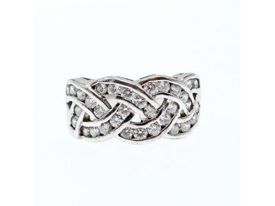925 Sterling Silver CZ Ring Size 7