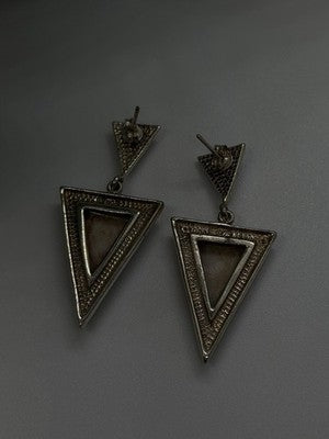 Vintage Elegant 925 Sterling Silver Pink Mother of Pearl & Marcasite Earrings
