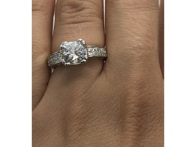 925 Sterling Silver CZ Ring Size 6.5