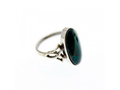 925 Sterling Silver Haliotis Ring Size 5