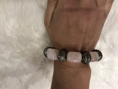 Bracelet with Pink Quartz