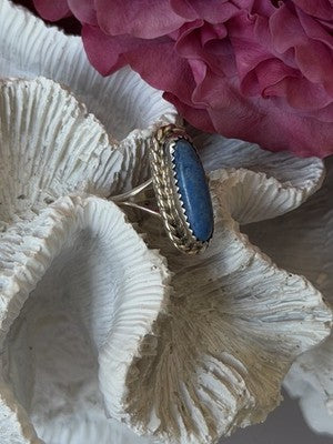 Vintage 925 Sterling Silver Turquoise Ring Size 6