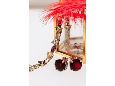 925 Sterling Silver Garnet Earrings