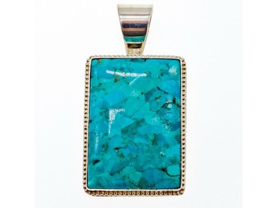 925 Sterling Silver Turquoise Pendant