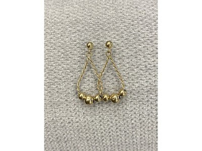 14K Yellow Gold "Perfection" Earrings