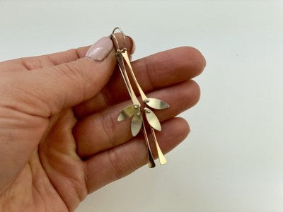 925 Sterling Silver Copper Plated Original Disign Earrings USA