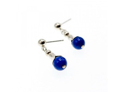 925 Sterling Silver Sodalite Earrings