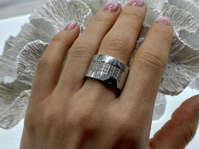 Stainless Steel Ring With CZ Size 11.5