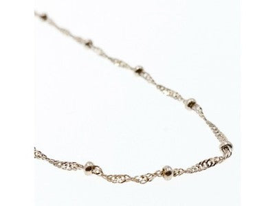 925 Sterling Silver Necklace Italy 29.9 in