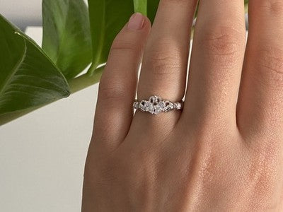 925 Sterling Silver CZ "Love" Ring Size 6.5