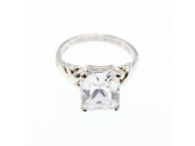 925 Sterling Silver CZ Ring Size 11.5