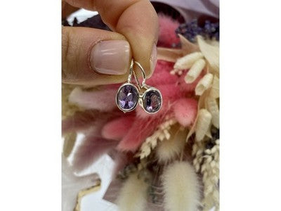925 Sterling Silver Tourmaline Earrings