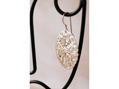 925 Sterling Silver Openwork Earrings