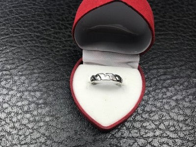 925 Sterling Silver Mother of Pearl Inserts Ring Size 5.5