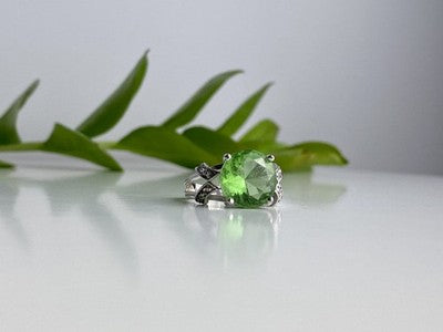 925 Sterling Silver CZ Ring Size 7