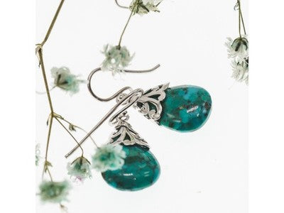 925 Sterling Silver Jasper Earrings