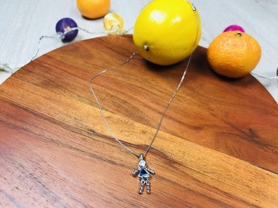 925 Sterling Silver CZ "Girl" Chain With Pendant