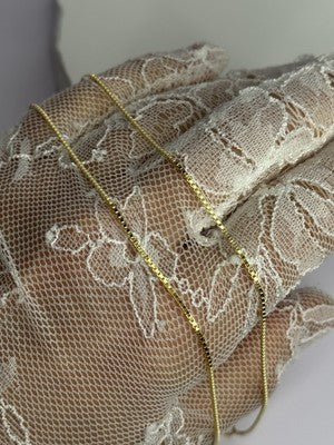 925 Sterling Silver Gold Plated Chain Length 18 Inch