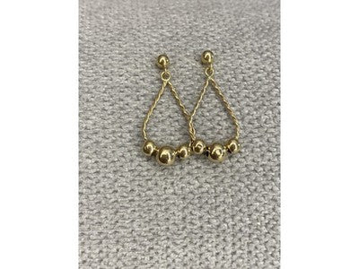 14K Yellow Gold "Perfection" Earrings