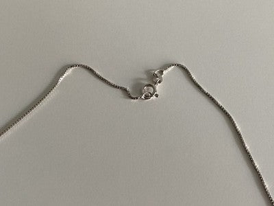 925 Sterling Silver CZ Chain With Pendant Italy