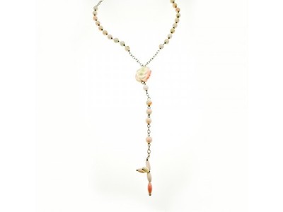 925 Sterling Silver Corals Necklace