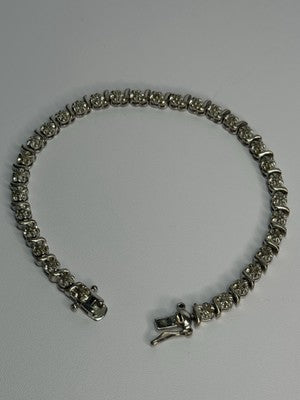 925 Sterling Silver Bracelet Length 7.5 Inch