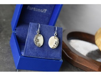925 Sterling Silver Mother OF Pearl Earrings