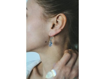 925 Sterling Silver Jewelry Glass "Charm" Earrings