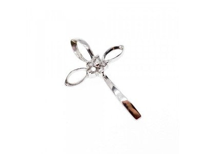 10K White Gold White Sapphires Pendant
