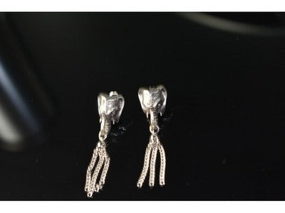 925 Sterling Silver "Elephant" Earrings Italy